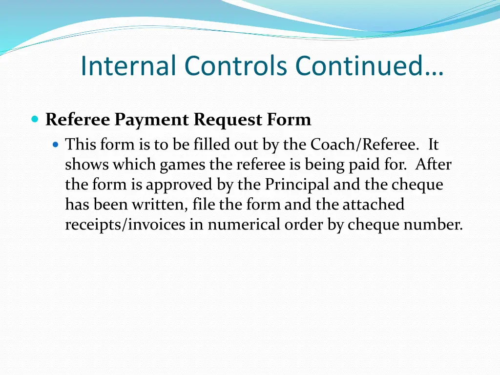 internal controls continued 9