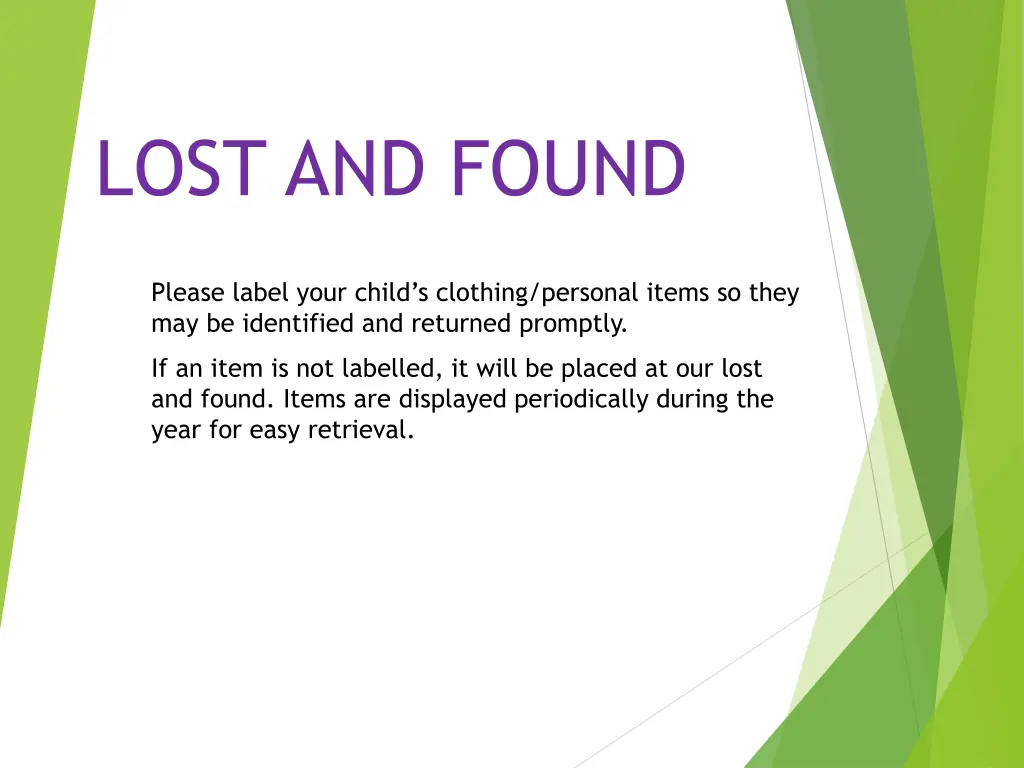 lost and found