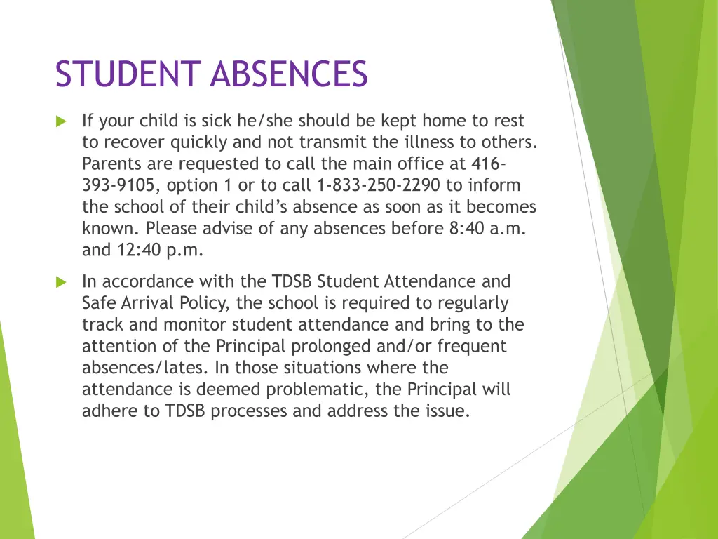 student absences