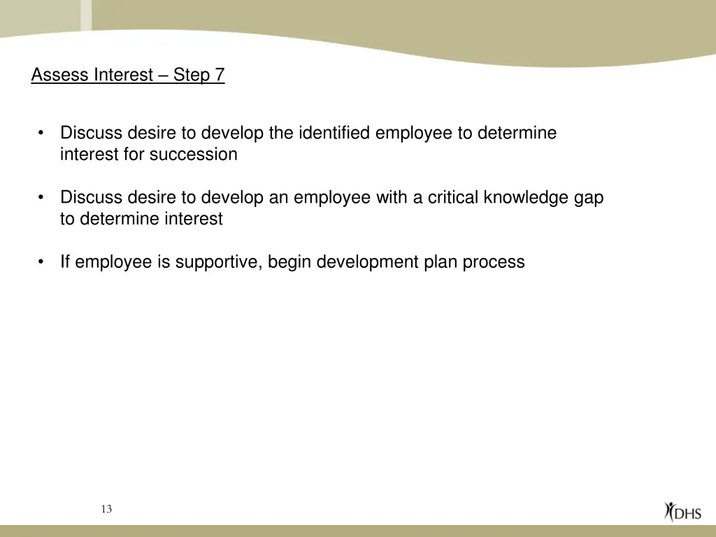 assess interest step 7