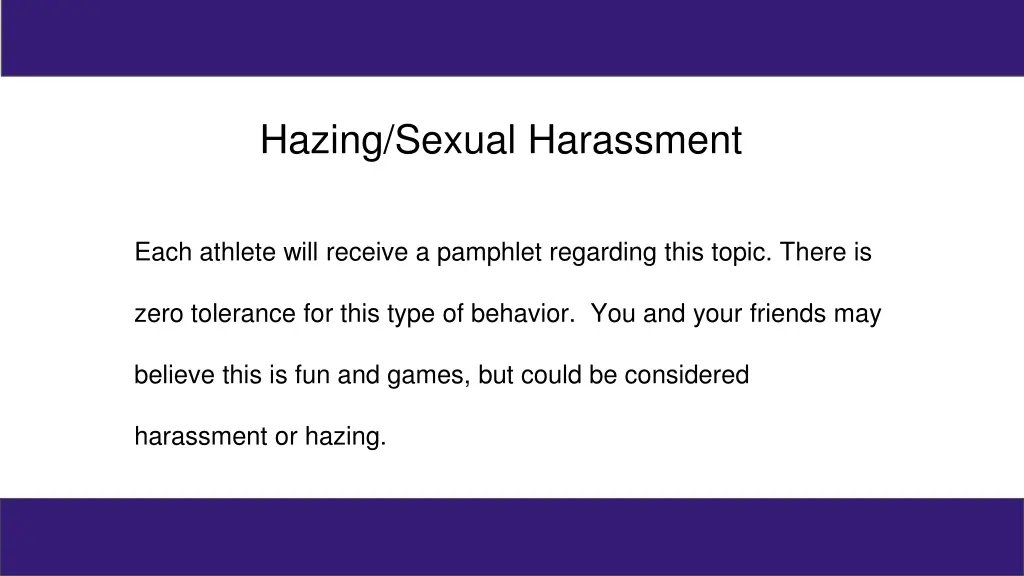 hazing sexual harassment