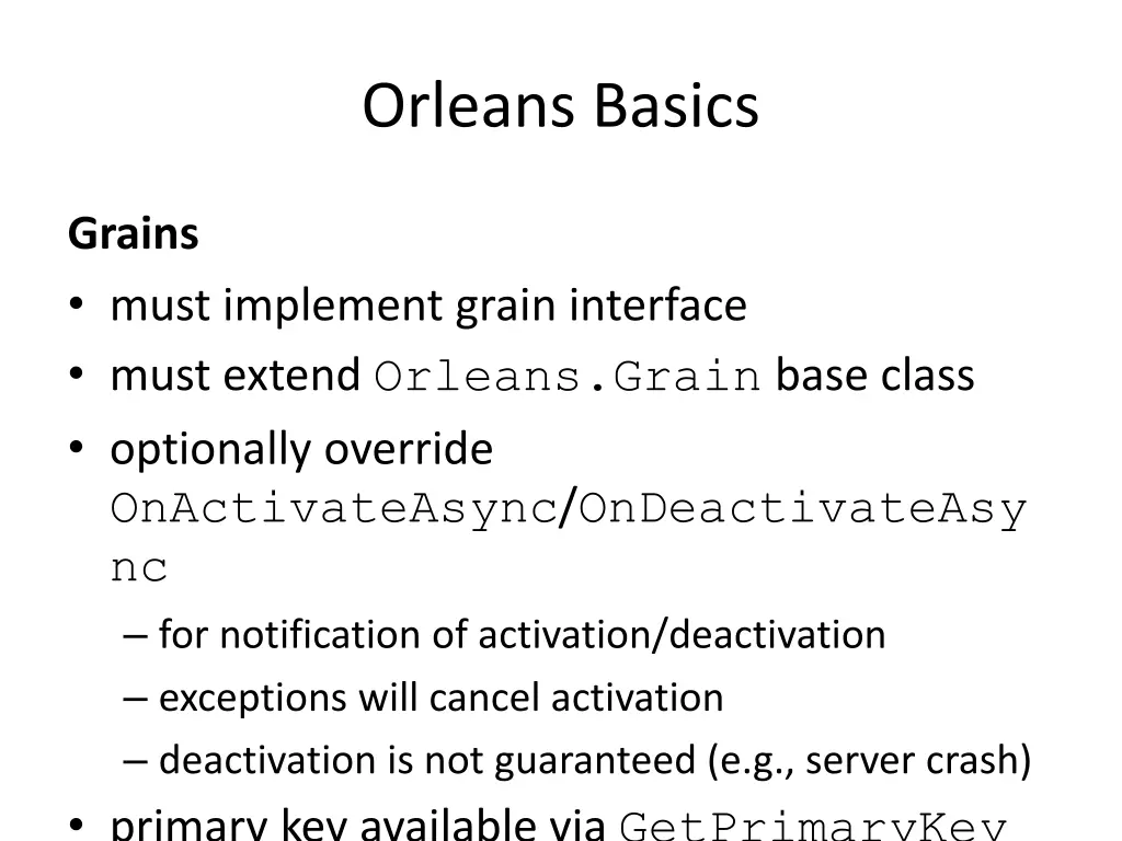 orleans basics 1