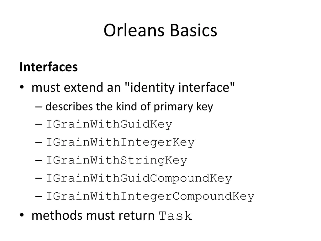 orleans basics