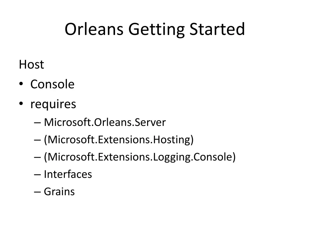 orleans getting started 6