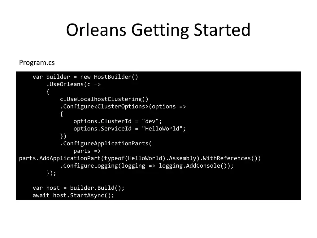 orleans getting started 7