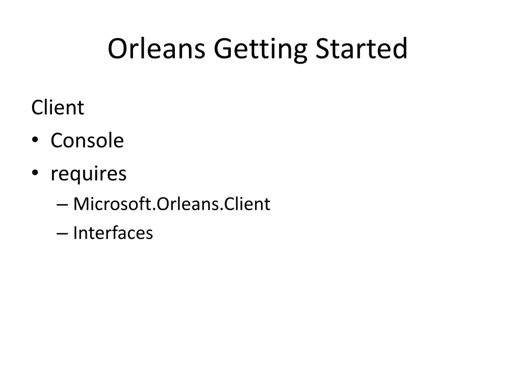 orleans getting started 8