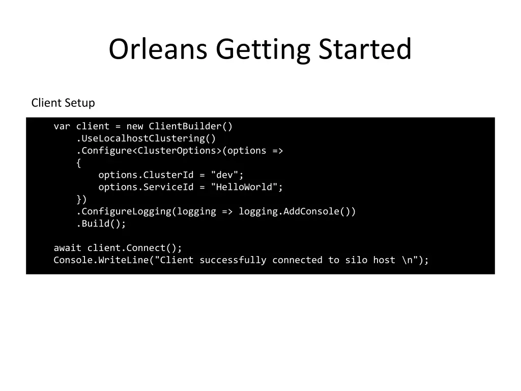 orleans getting started 9