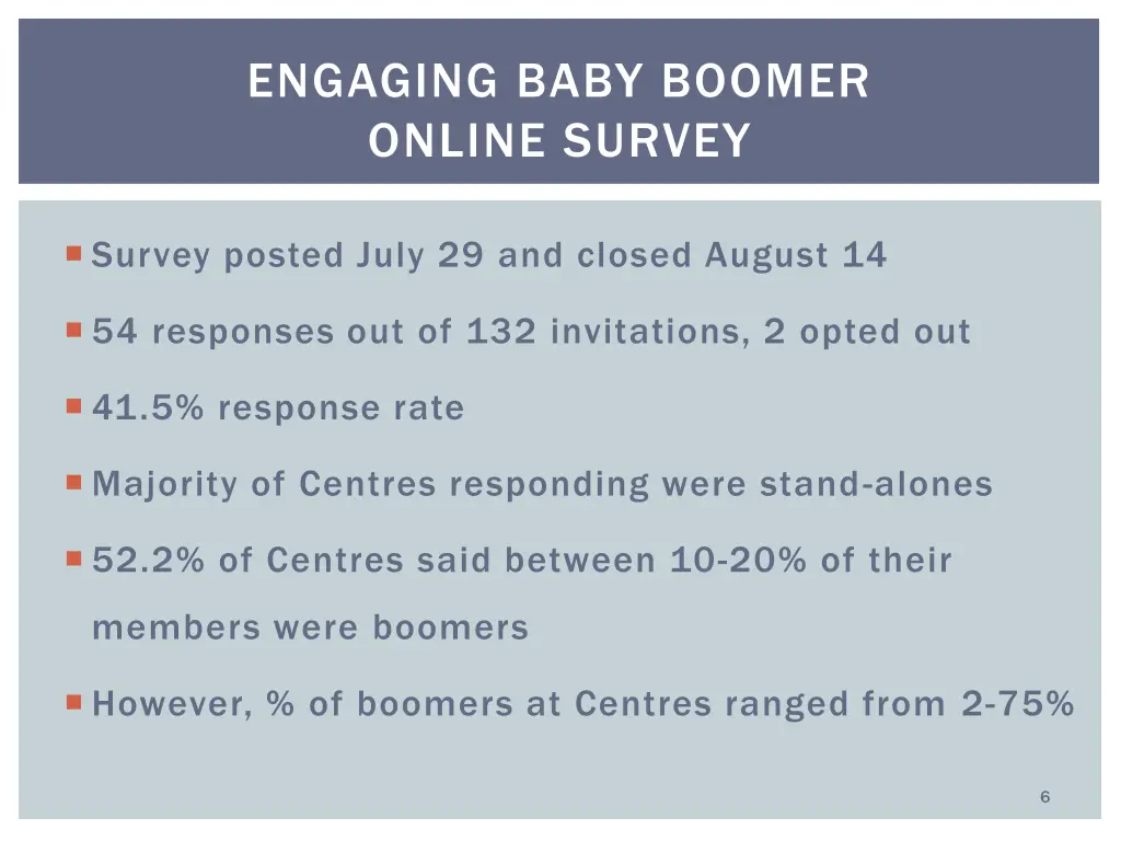 engaging baby boomer online survey