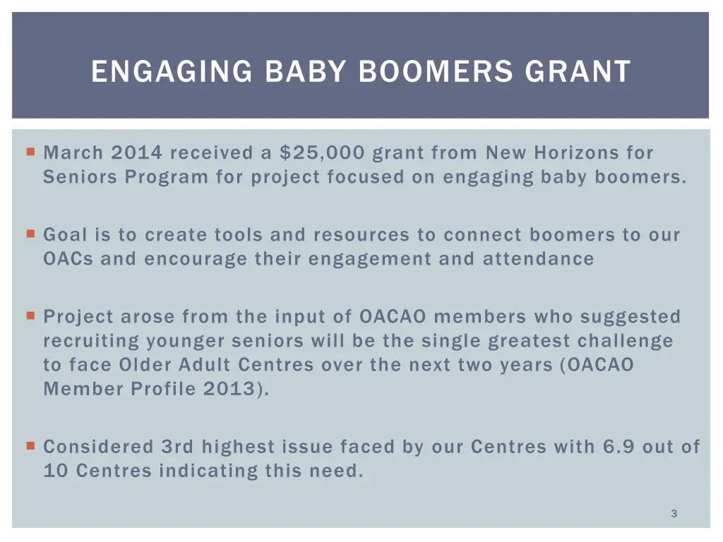 engaging baby boomers grant