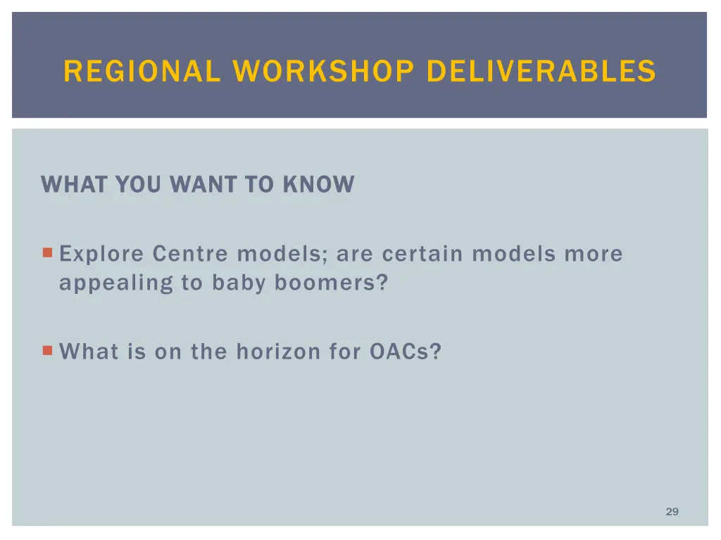 regional workshop deliverables 3