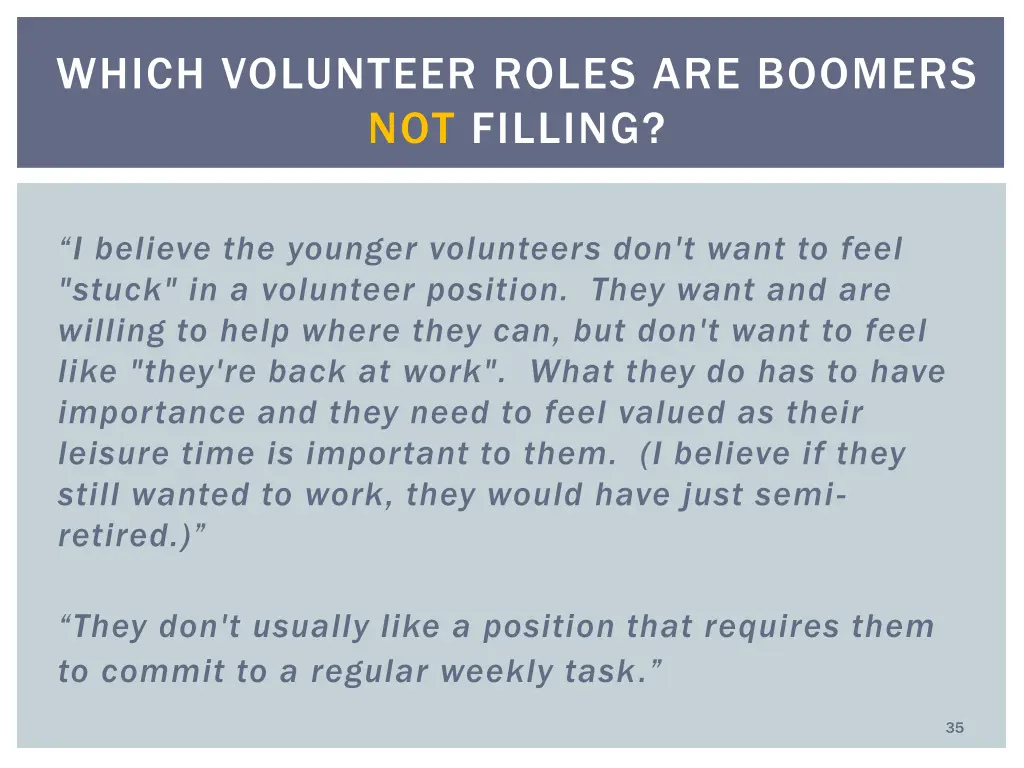 which volunteer roles are boomers not filling 1