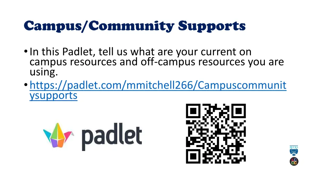 campus community supports