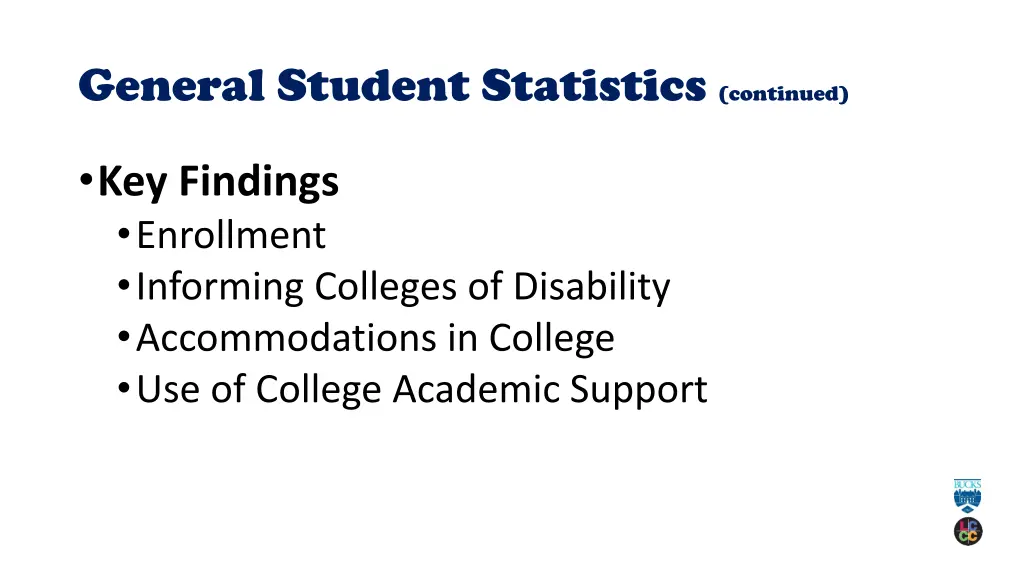 general student statistics continued