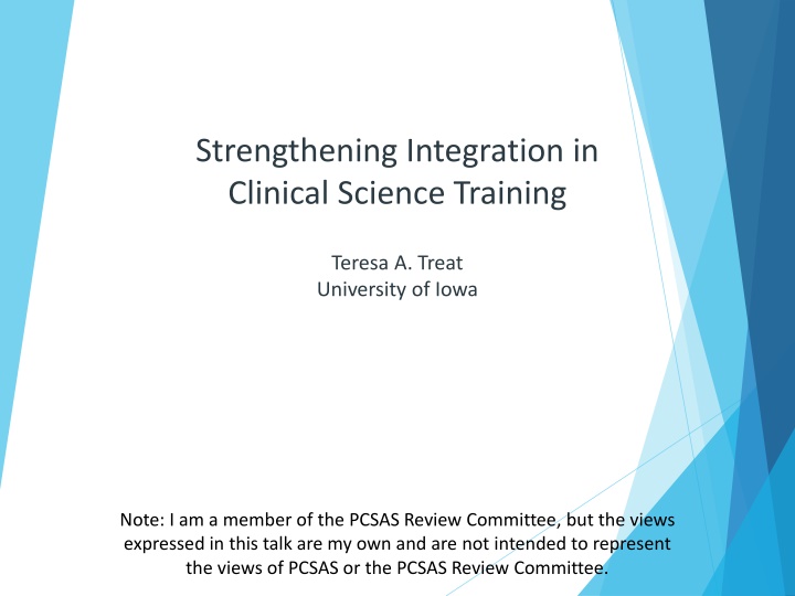 strengthening integration in clinical science