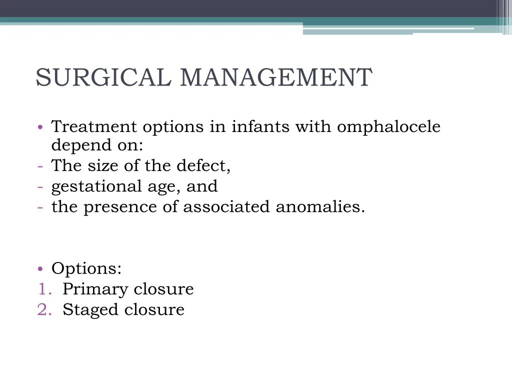 surgical management 1