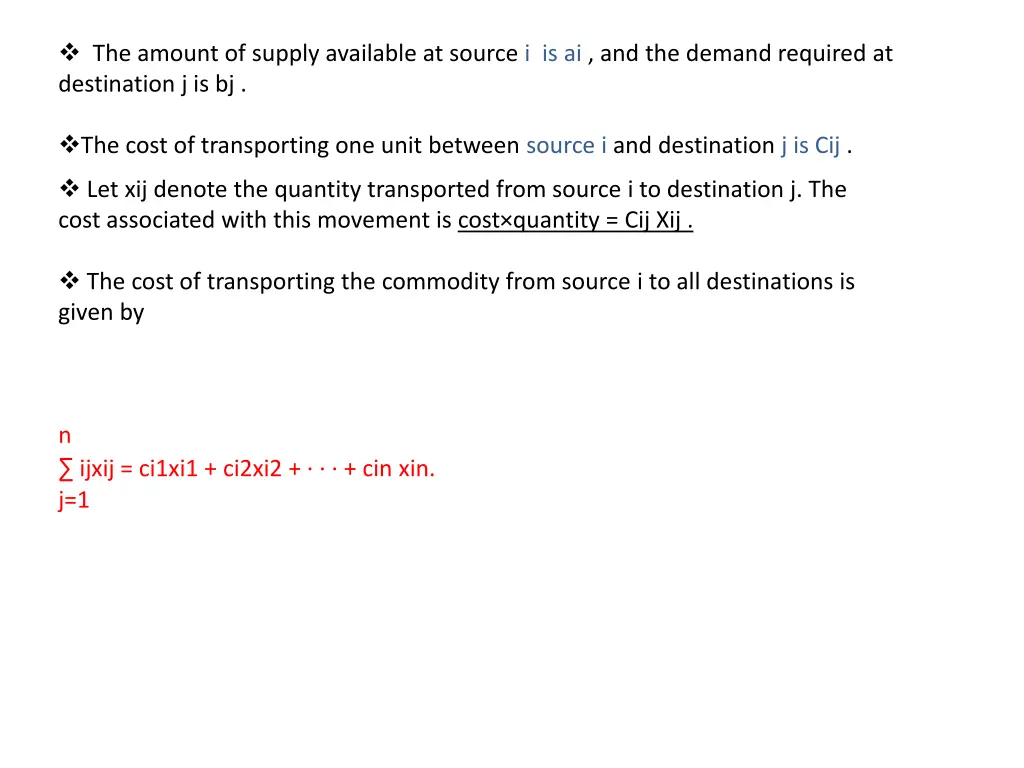 the amount of supply available at source