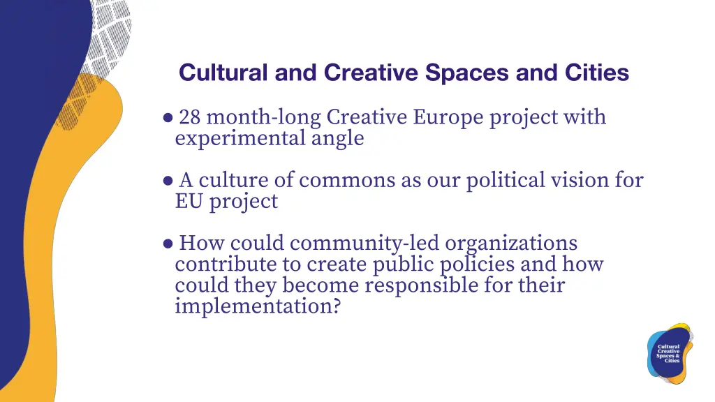 cultural and creative spaces and cities