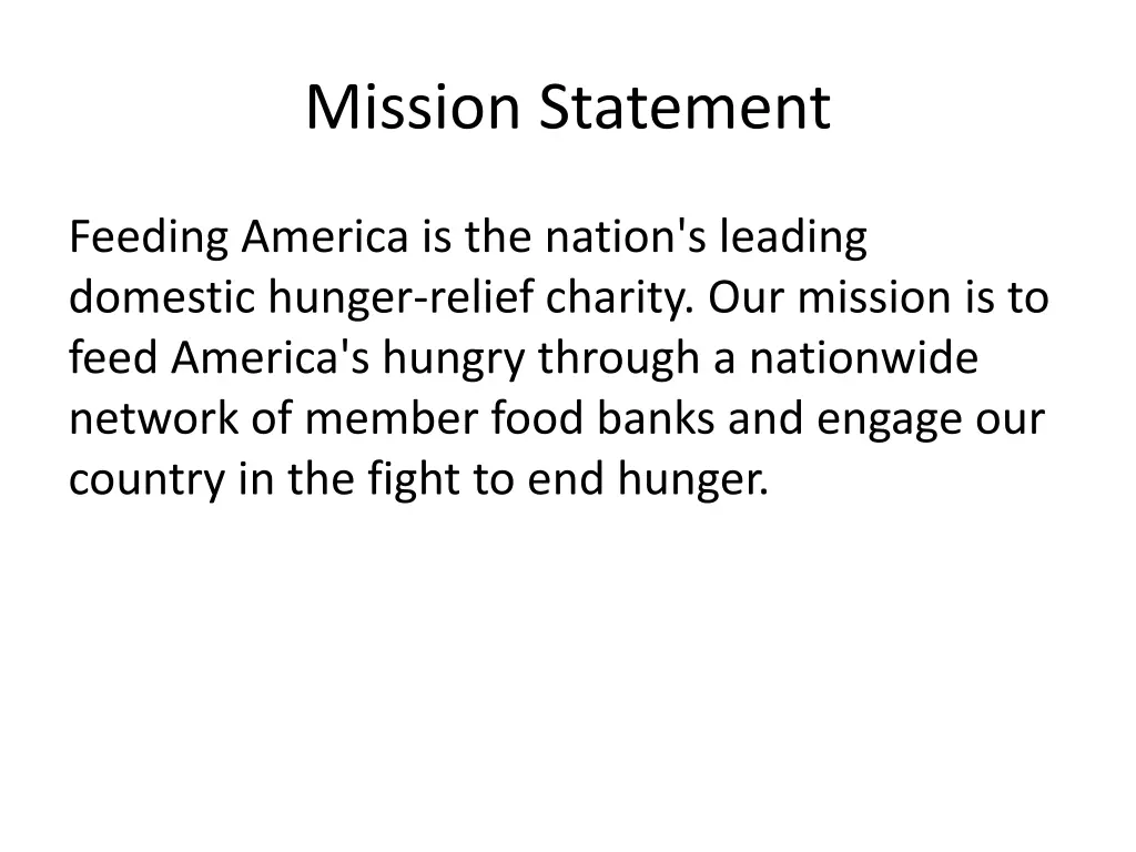 mission statement 1