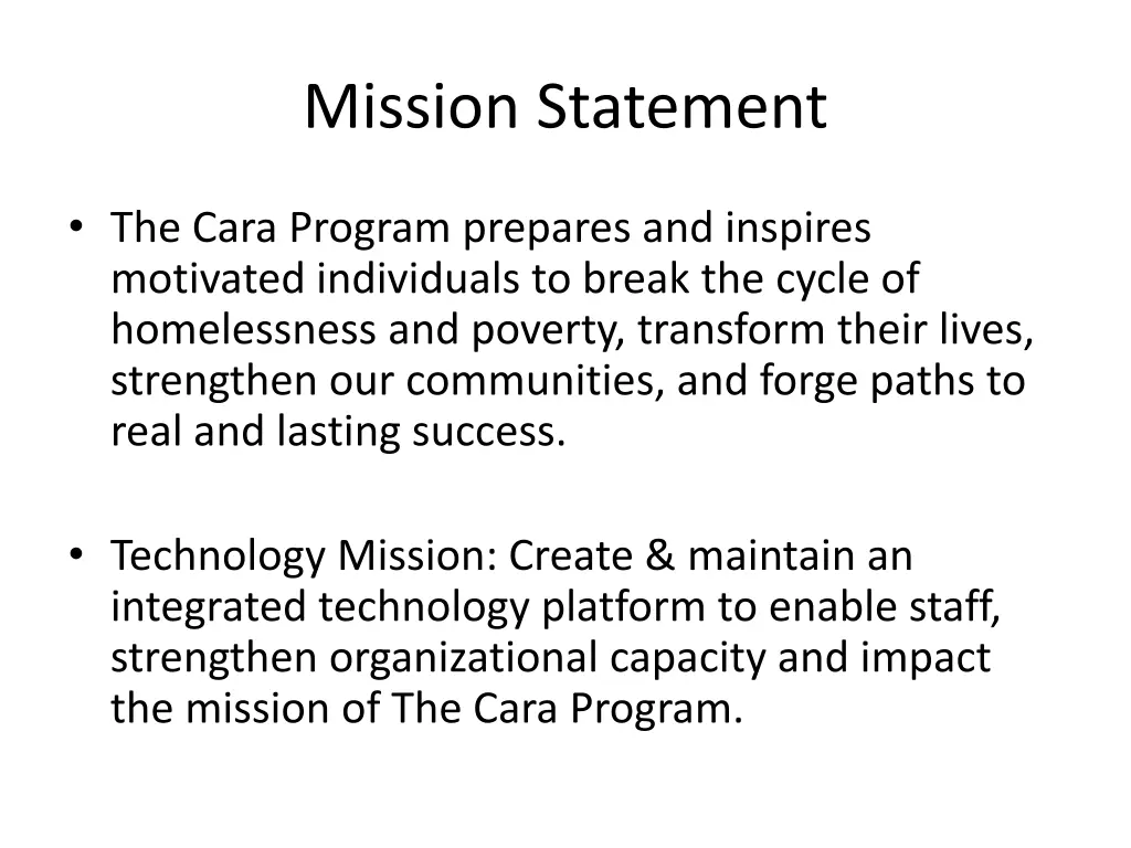 mission statement