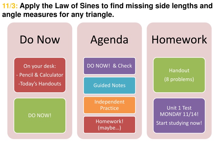 11 3 apply the law of sines to find missing side