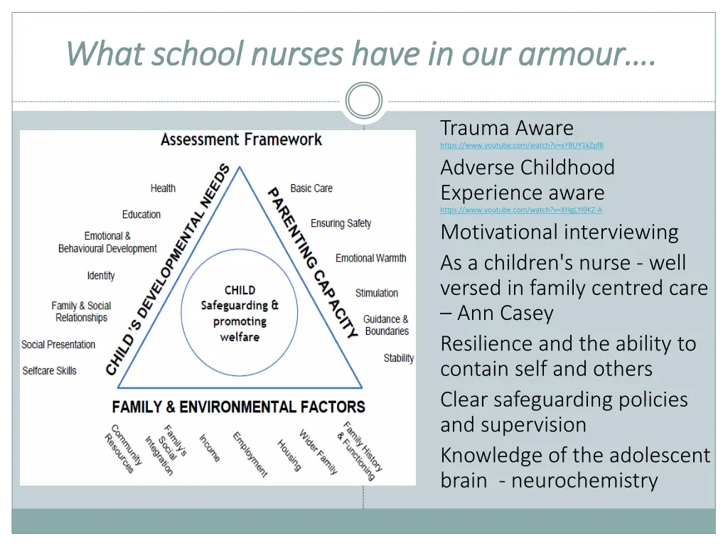 what school nurses have in our armour what school