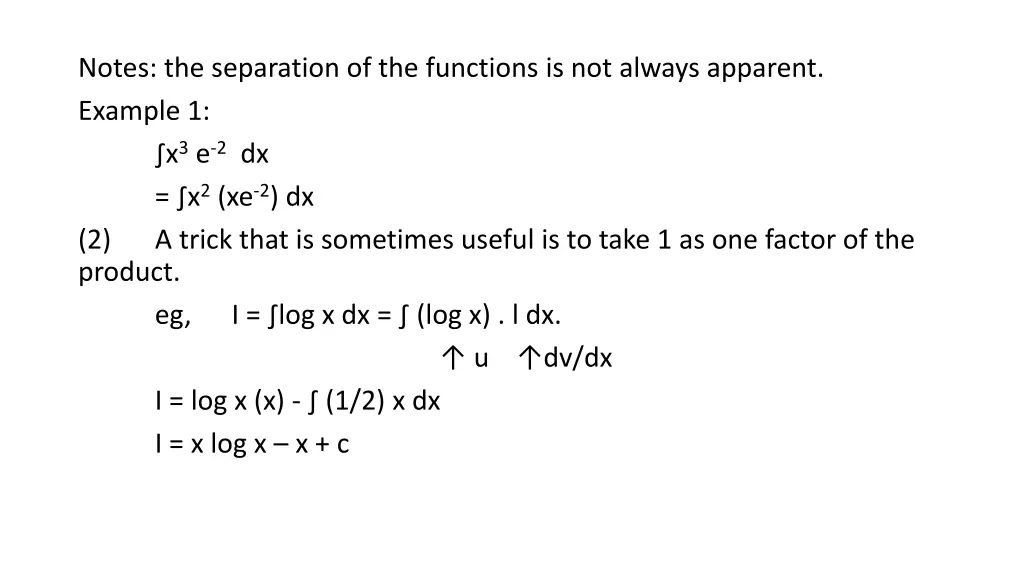 notes the separation of the functions