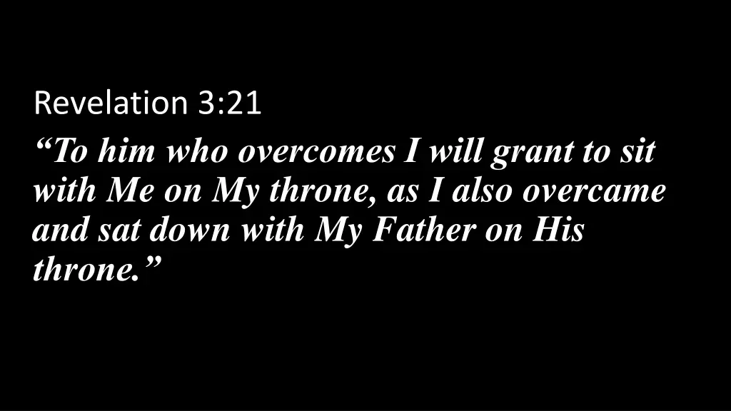 revelation 3 21 to him who overcomes i will grant