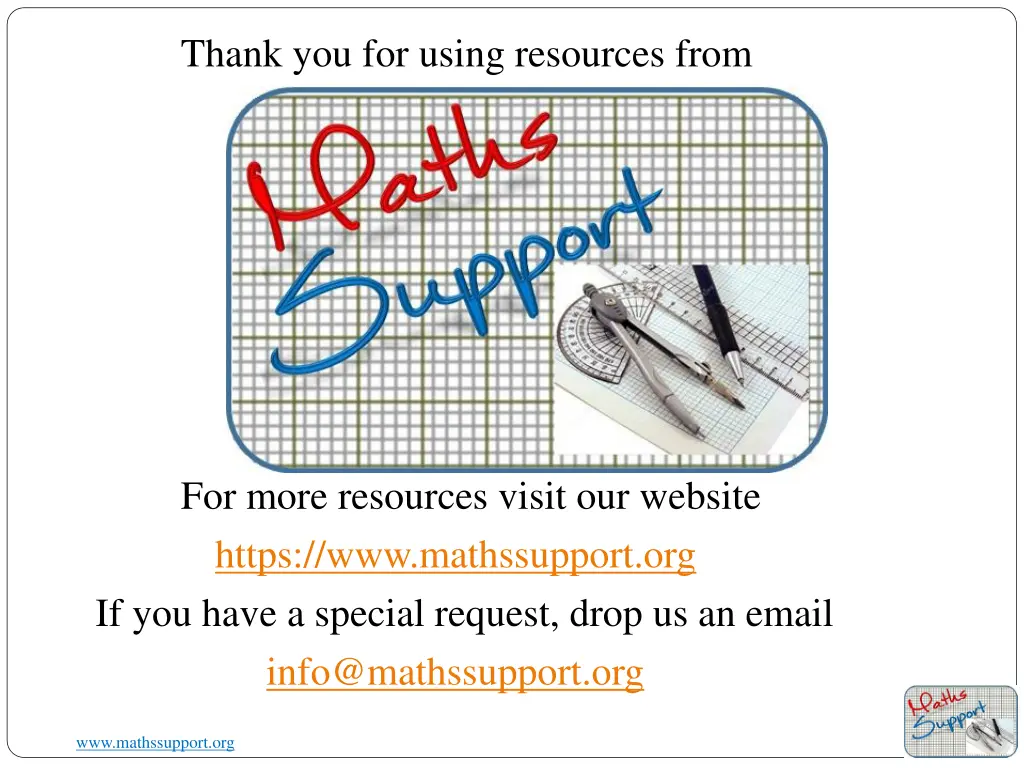 thank you for using resources from