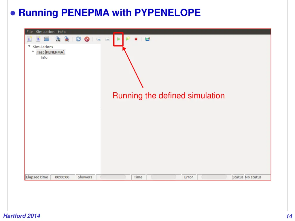 running penepma with pypenelope 10