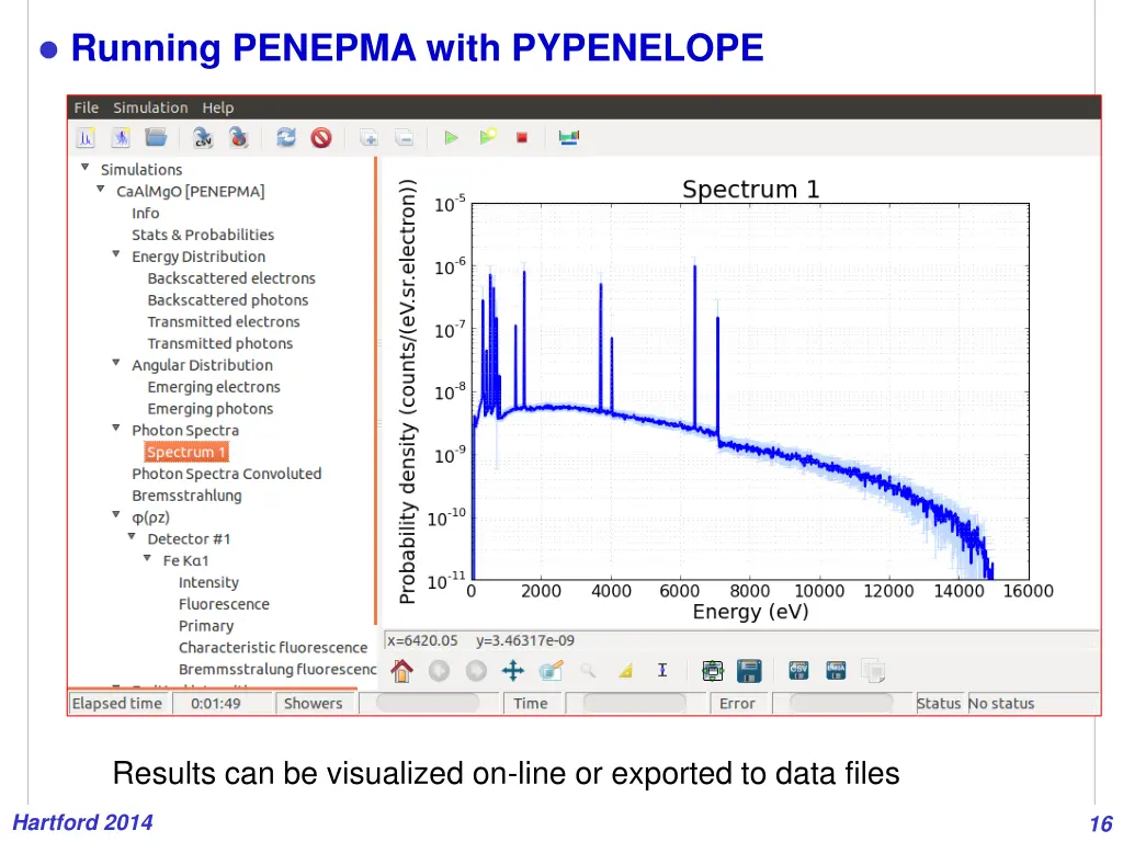 running penepma with pypenelope 12