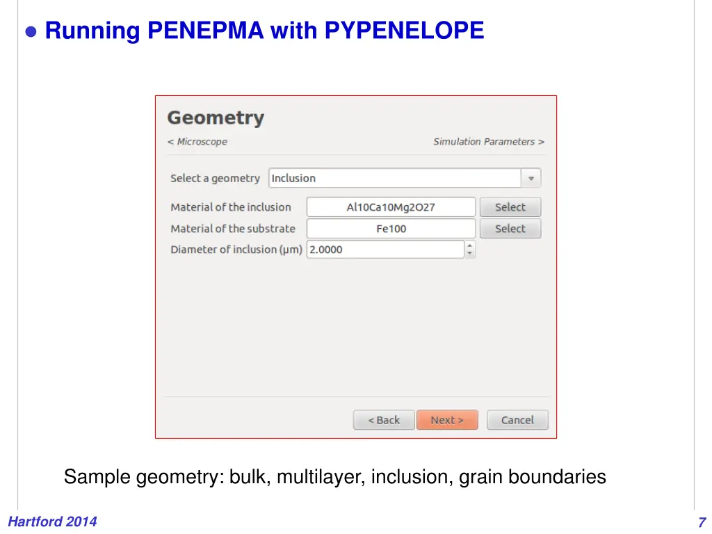 running penepma with pypenelope 3