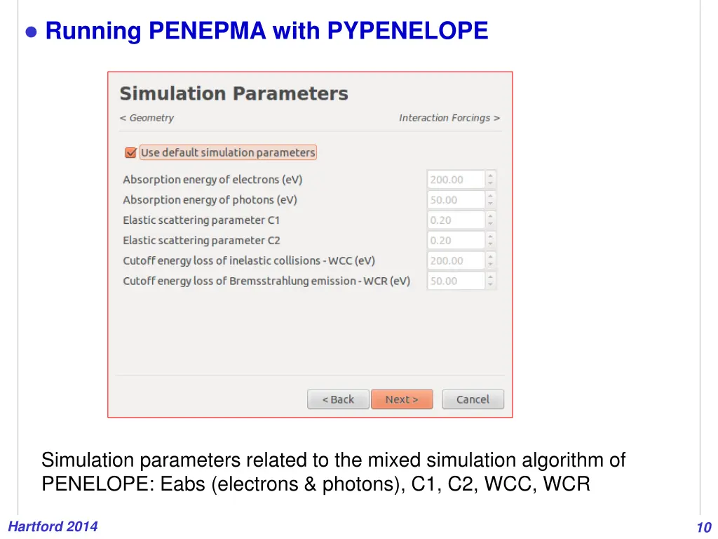 running penepma with pypenelope 6