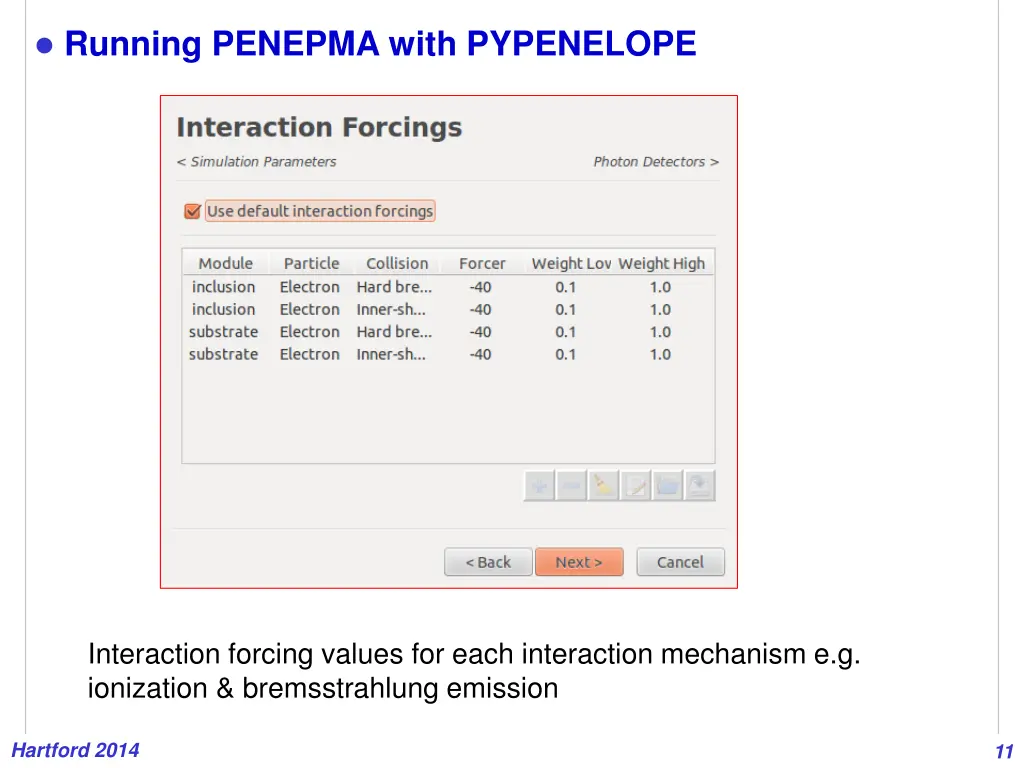 running penepma with pypenelope 7