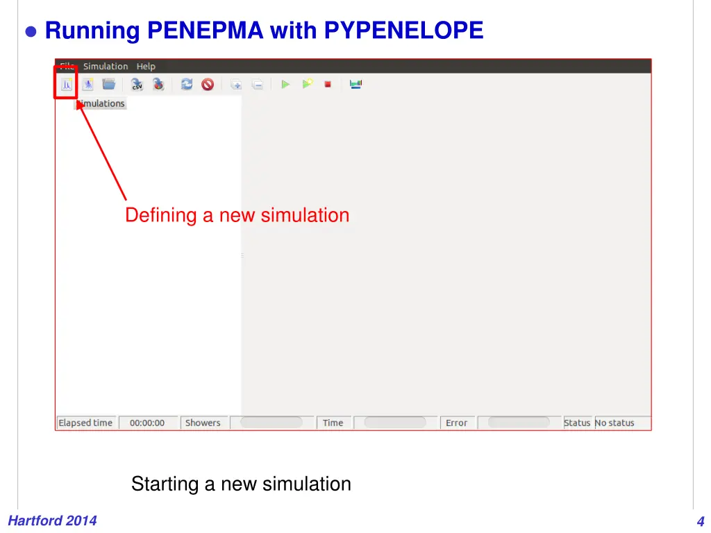 running penepma with pypenelope