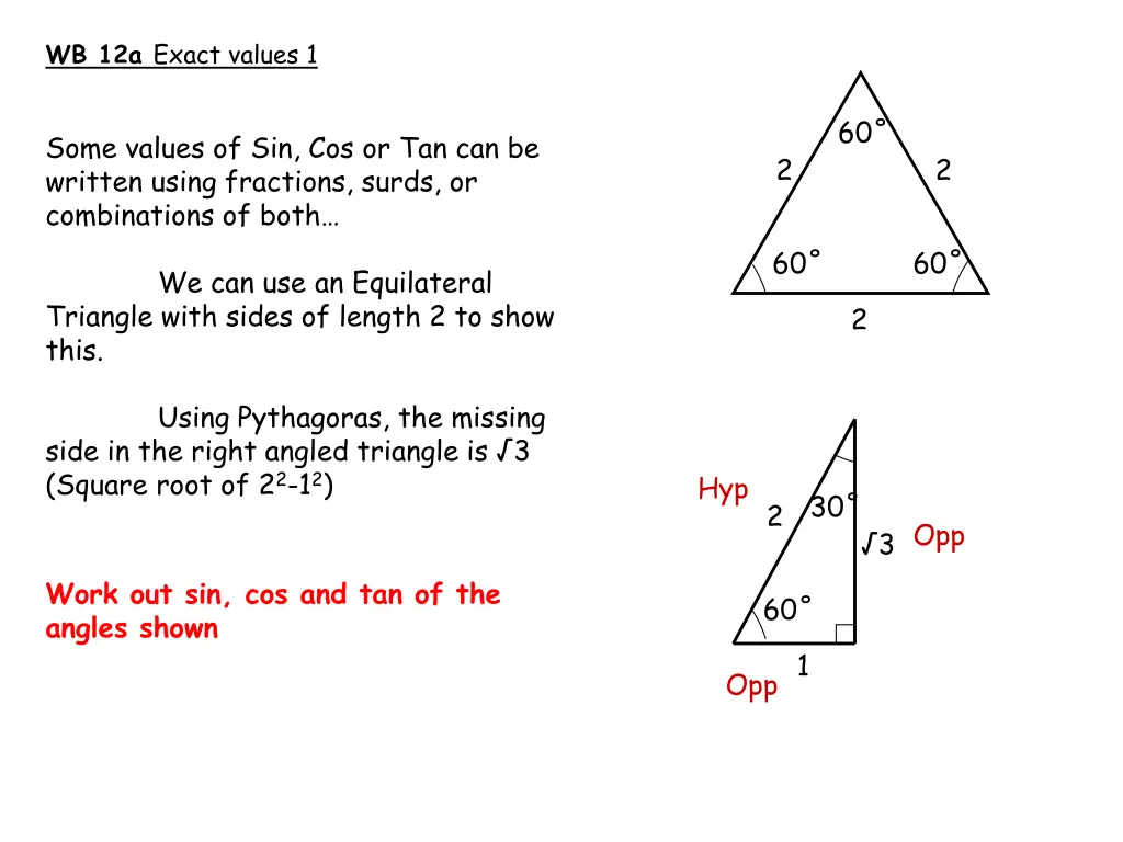 wb 12a exact values 1