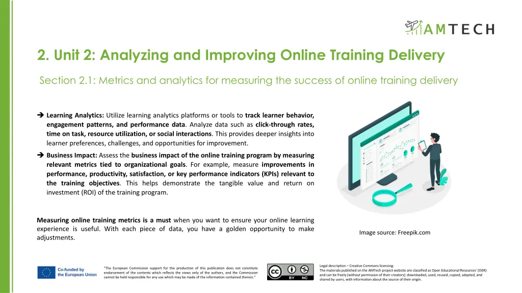 2 unit 2 analyzing and improving online training 3