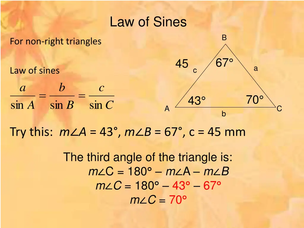 law of sines 1