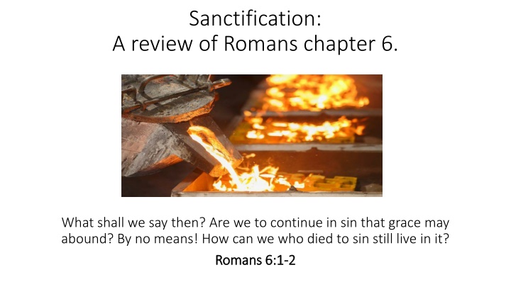 sanctification