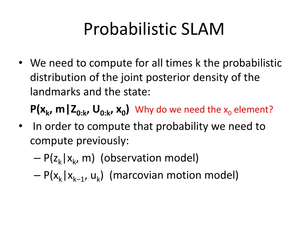 probabilistic slam