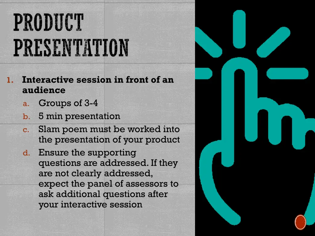 product presentation