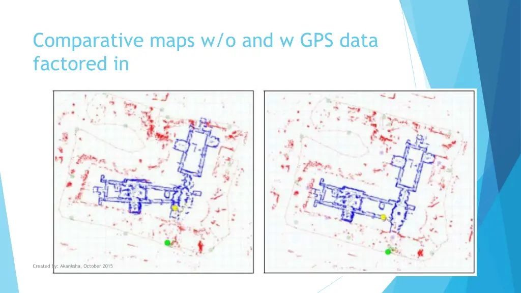 comparative maps w o and w gps data factored in