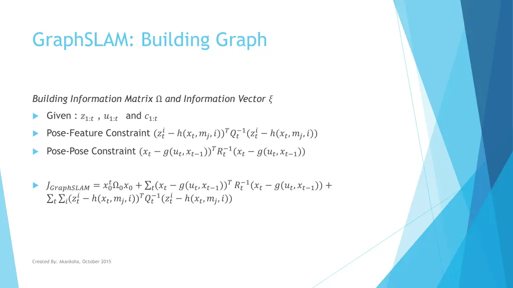 graphslam building graph