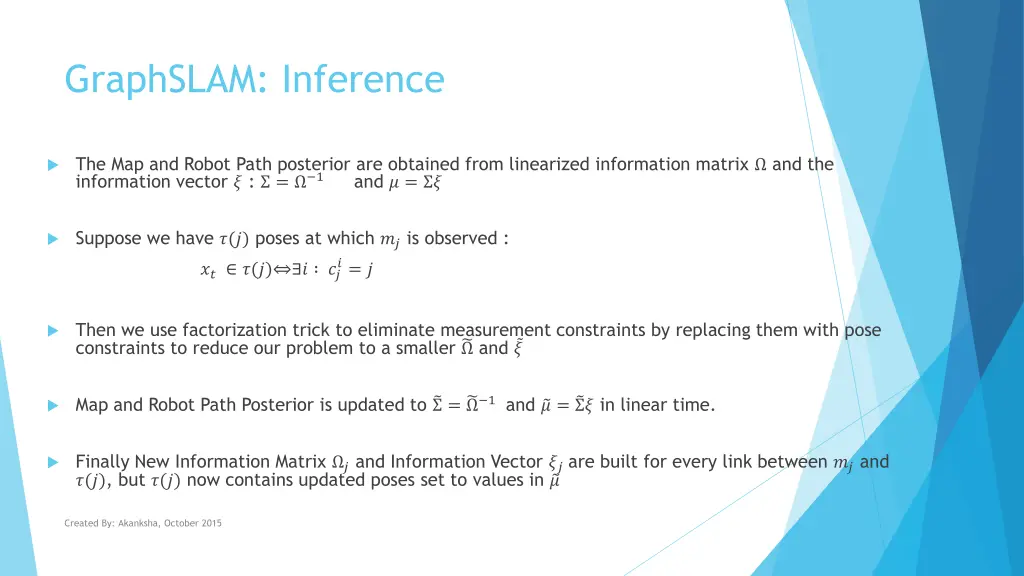 graphslam inference