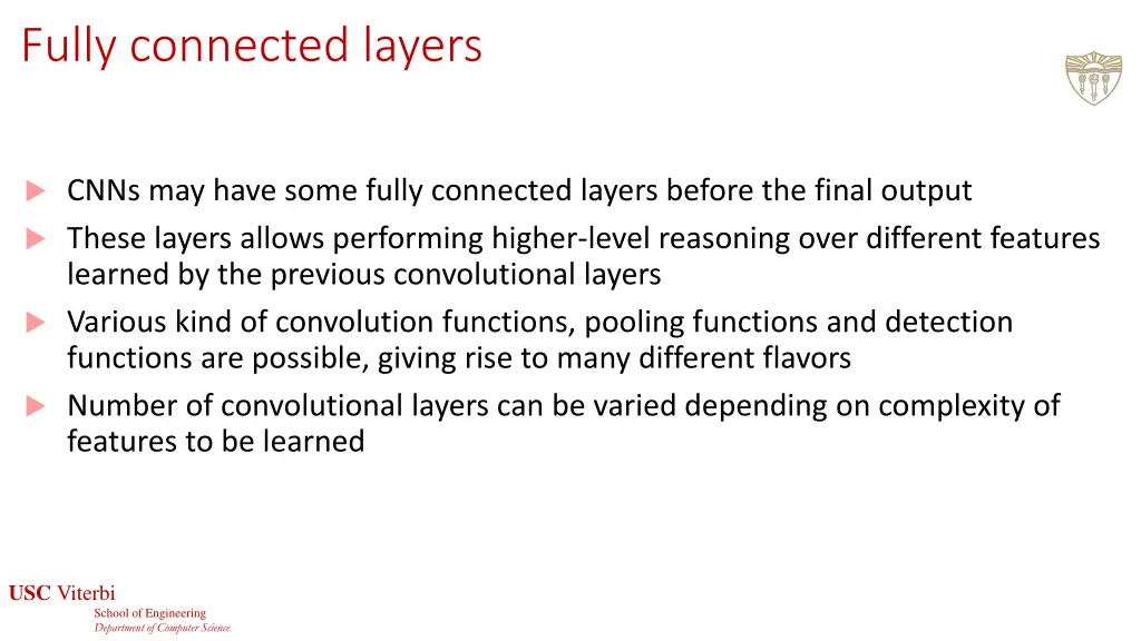 fully connected layers