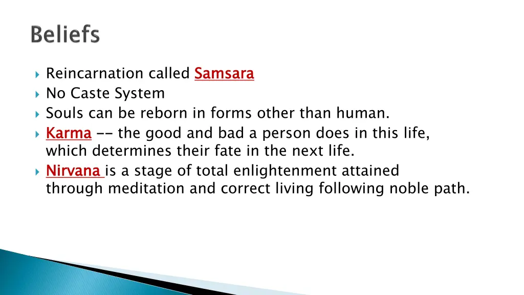 reincarnation called samsara no caste system