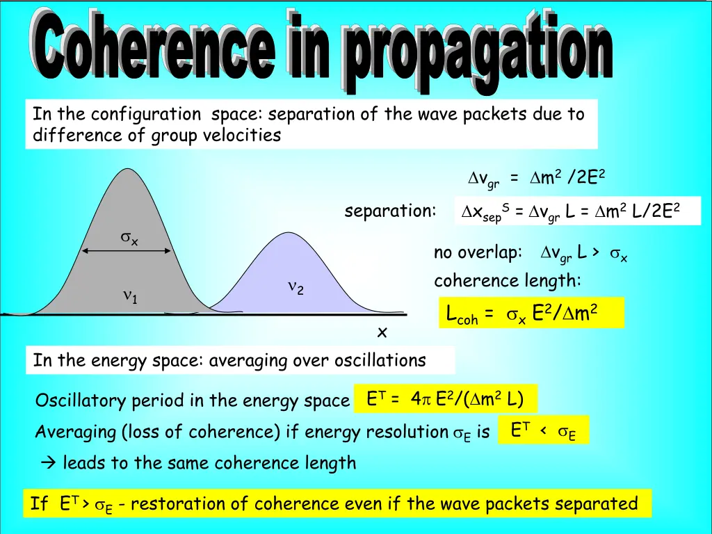 coherence in propagation