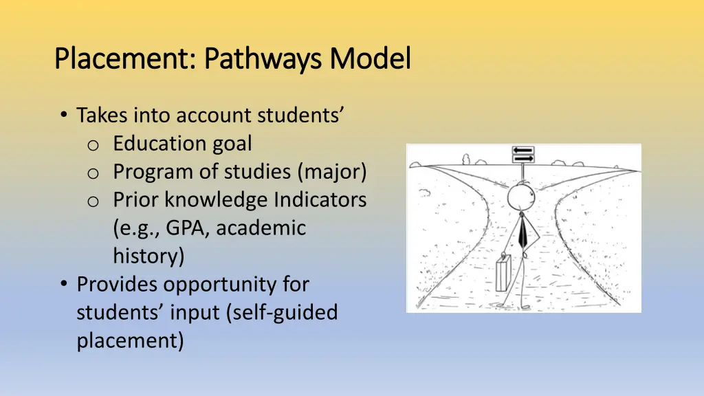 placement pathways model placement pathways model