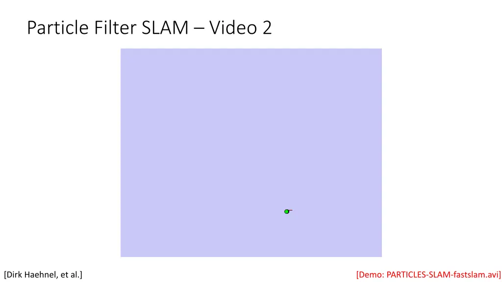 particle filter slam video 2