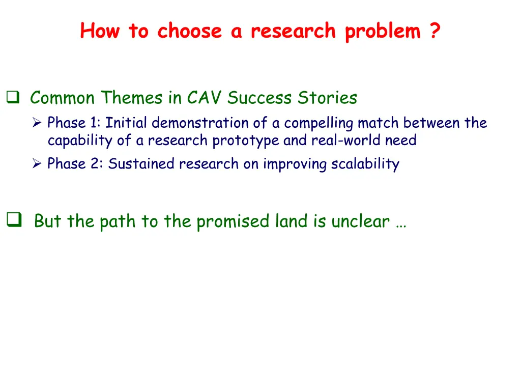 how to choose a research problem