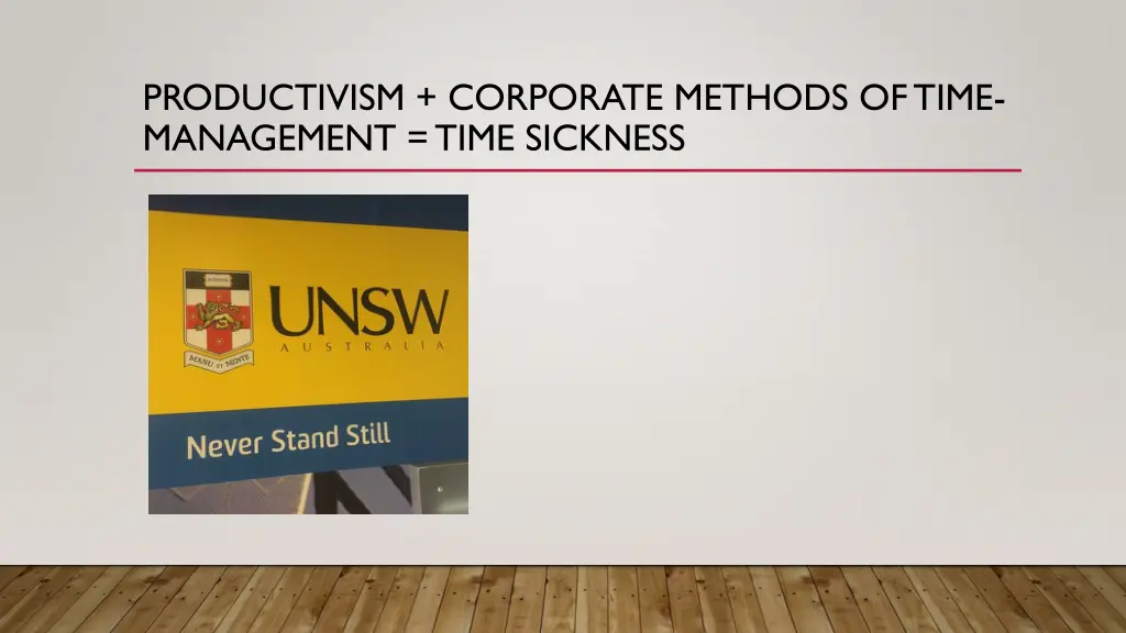 productivism corporate methods of time management